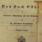 Megilat Ester, Prague, 1902 [Book]