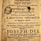 Taalumot Chokhma Basel Genua 1629 Book Sefer Judaica Hebrew 17th century