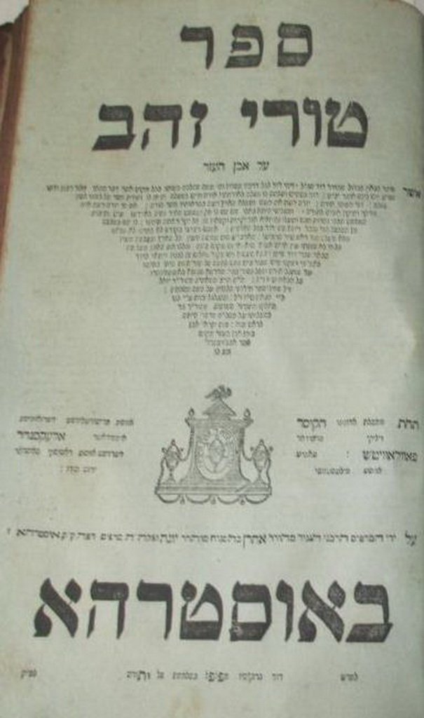 Turei Zahav, Ostrog, 1806 [Book]
