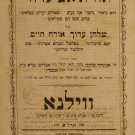 Torat Avigdor, Vilna, 1870 [Book]