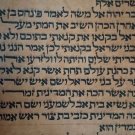 Authentic Syrian Torah Scroll requires small work to be Kosher
