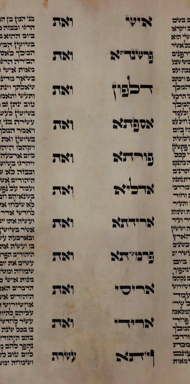 Authentic Megilat Esther Scroll AriZal Purim. SKUscrolls-000308