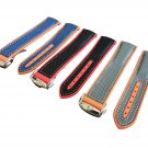 Canvas & Rubber Curved Strap for Omega X Swatch/Seamaster/Speedmaster/Planet Ocean 20/22mm