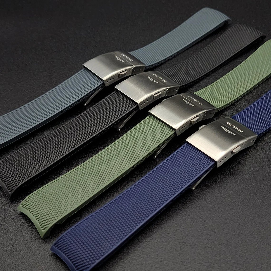 Band for Longines Conquest Hydroconquest L3 Series Silicone Rubber Strap 19/20/21mm