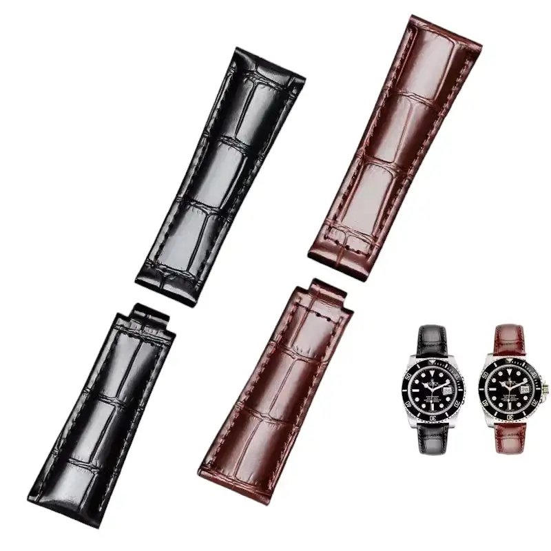 Leather Strap for Rolex SUBMARINER/Yacht-Master/DAYTONA/GMT Watch
