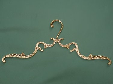 Handmade Solid Brass Clothes Hanger, Antique Vintage Style Wedding Dress Hanger Wedding Gift