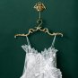 Handmade Solid Brass Clothes Hanger, Antique Vintage Style Wedding Dress Hanger Wedding Gift