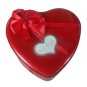 Artificial Red Rose & Teddy Bear in Heart Shape Metal Gift Box