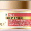 Khadi herbal Night cream Rose and Alovera! Khadi Organique