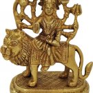 Brass Sherawali MATA Murti/Goddess Durga Maa for Mandir Pooja
