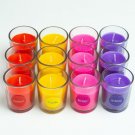 12 pcs  Fragrance Votive Glass Candles || Aromatheraphy || Corporate Gifting || Aroma Gift Set |
