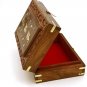 Handmade Wooden Multi-Purpose Box with 3 Elephant on Top decorative box (20 x 12.5 x 6)