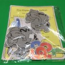 Five Little Elephants  Flannel Board Set  -  Laminated Activity Set - Teaching