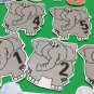 Five Little Elephants Flannel Board Set - Laminated Activity Set - Teaching