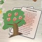 Five Red Apples - FLANNEL /FELT BOARD STORY Pieces and song sheet - Apples