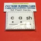 CVCC Word Blending Cards - Cards for Learning Center 52 Cards-Letters CVCC Word Blending Cards - Cards for Learning Center 52 Cards-Letters