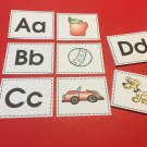 ABC MATCH  - Cards for Learning Center - 52 Flash Cards