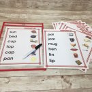 CVC WORDS  - 10 Worksheets -  with Reusable Dry Erase Pocket