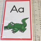26 Laminated Colored Alphabet  8.5x 5.5 Flashcards Set Classroom supply