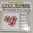 CVCC Words - Cards for Learning Center 52 Cards-Letters - Pre-k Teaching