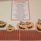FIVE LITTLE PUMPKINS - FLANNEL / FELT BOARD STORY PIECES