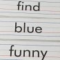 Pre Primer Dolch Sight Words Set of 40 Words Cards Teacher Homeschool NEW