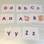 Letter Puzzle Cards - Cards for Learning Center - 52 Puzzle Cards