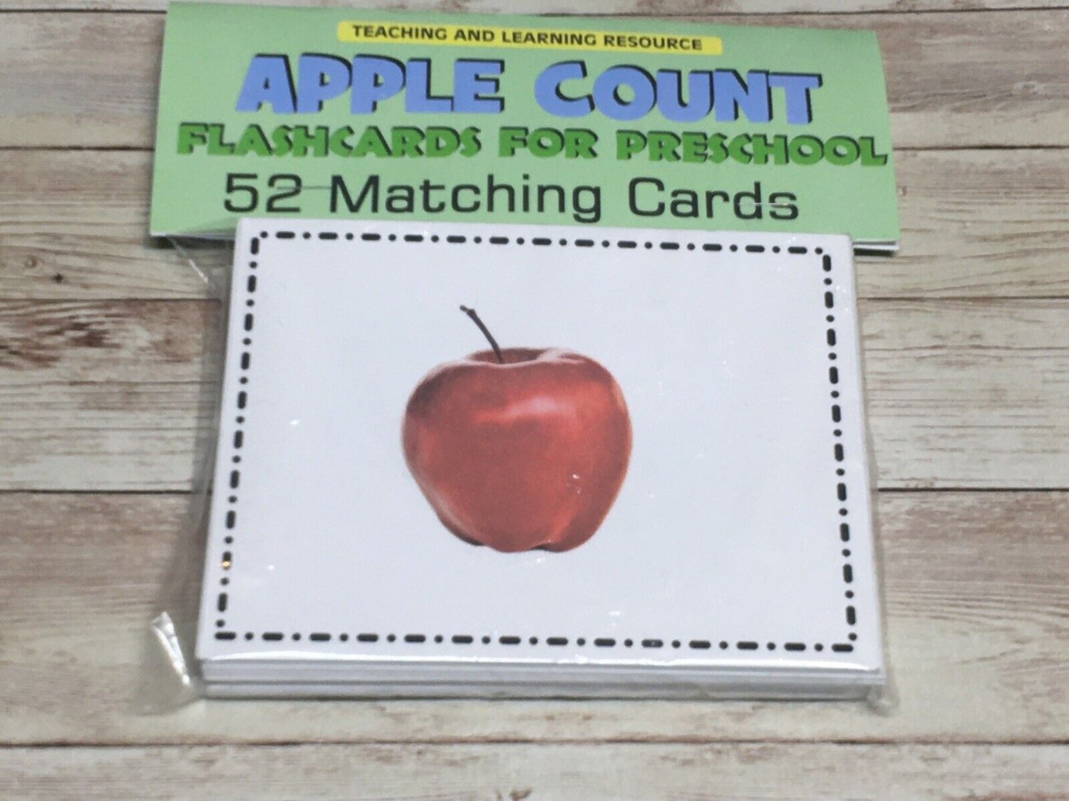 Apple Count  1 - 20  - Cards for Learning Center 52 Matching Cards