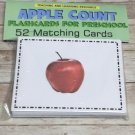 Apple Count  1 - 20  - Cards for Learning Center 52 Matching Cards