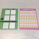 Set of 2 - Laminated Math Work Mats #22 - Dry Erase