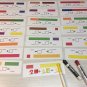 Unifix Cube Addition Kit - Match & Write - 21 Pieces Laminated dry erase cards