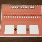 Number Line 1-20 Laminated Math Work Mat #25- Dry Erase