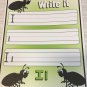INSECTS-THEMED Learning Activities Package LAMINATED preschool Daycare