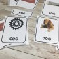 CVC WORDS - Three Part Card set - Cards for Learning Center - Teaching supplies
