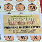 Pumpkins Missing Letters - Set of 6 Learning Mats / Cards - Laminated Activity