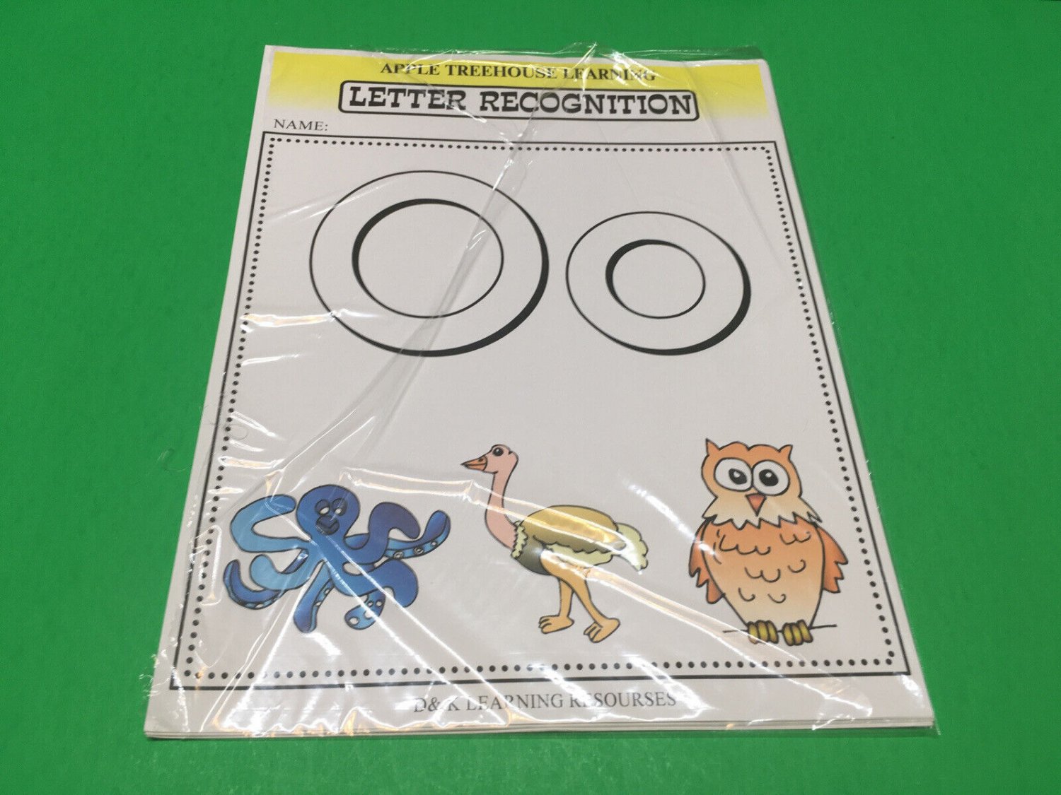 Letter  Oo -  Apple Treehouse Worksheets - Preschool Teaching supplies  20pgs