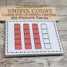 Unifix Count - Cards for Learning Center 60 Cards- Teaching supplies