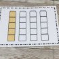 Unifix Count - Cards for Learning Center 60 Cards- Teaching supplies