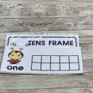 Lady Bug - Themed Learning Centers - Laminated - Tens Frames Number Word