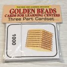 Golden Beads - Cards for Learning Center - Three Part Cards - Montessori