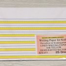 Writing Paper for Kids - Lined Writing Paper Yellow Highlighted Sectors