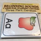 NEW Beginning Sound - Cards for Learning Center - Three Part Card - Montessori NEW Beginning Sound - Cards for Learning Center - Three Part Card - Montessori