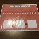 Set of 10 - Number Line 1-20 Laminated Math Work Mats #25- Dry Erase