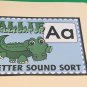 Allie Alligator - Letter Aa - DIY File Folder game - Printed / Uncut