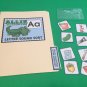 Allie Alligator - Letter Aa - DIY File Folder game - Printed / Uncut