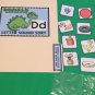 Donald Dinosaur - Letter Dd - DIY File Folder game - Printed / Uncut