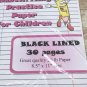 Black Lined- Handwriting Practice Paper For Children - 30 Sheets