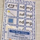 The Blue Series - Ending Sound Set (20 Wipewriter Cards ) Montessori
