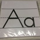 26 Classroom Alphabet  Cards  - ABC Handwriting - B/W Class Decor   8.5X8.5