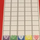 Valentine Hearts Color Graphing Learning Mats - Laminated - Pre school